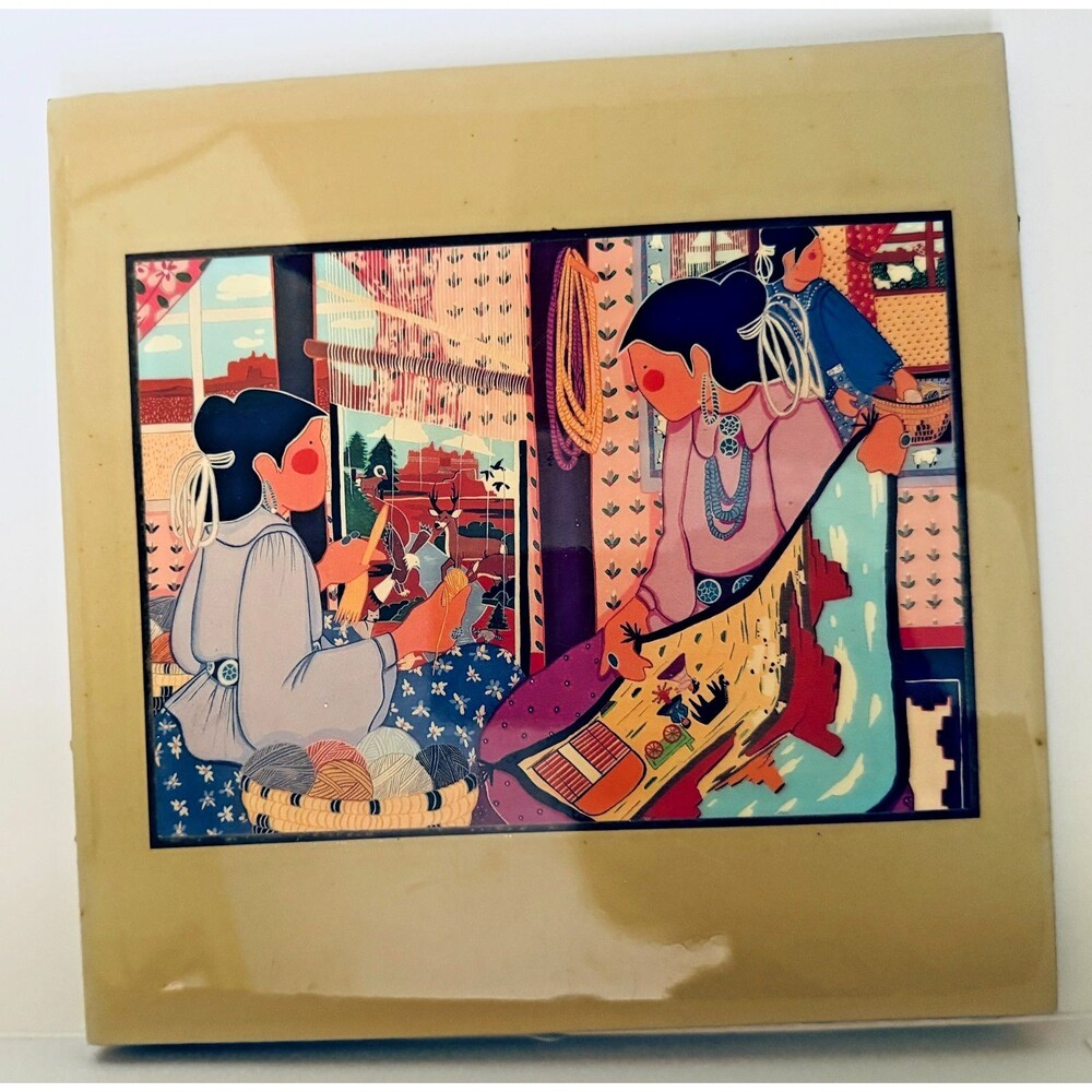 TILE GLAZED Ceramic Tile Traditional Weavers Native Southwest 8-inch Square